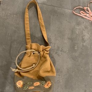 Decorated fabric bag